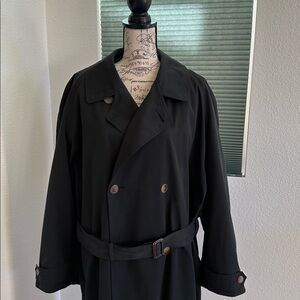 Newport Harbor Black Trench Coat